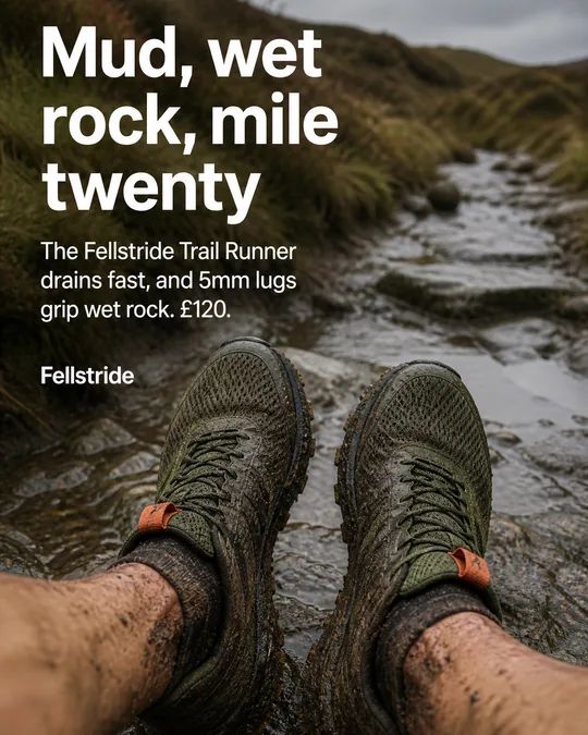 UGC ad for Fellstride, made with ROAScal
